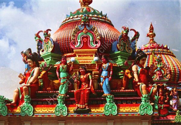 Detail of Chettiar's Hindu Temple, Tank Road, Singapore